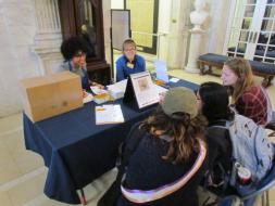 Visitors explored the museum in three ways: as spies solving a mystery, explorers on a scavenger hunt, or time-travelers on a docent-guided tour. Each experience encouraged attendees to visit the museum period rooms to learn about the way American homes and lifestyles have changed throughout the years.