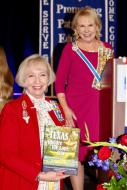 State Regent Susan Johnston unveiled her groundbreaking project, "Texas, Before the Lone Star" – a book written and illustrated by Texas Daughters