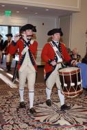 Saturday evening’s processional to the Banquet Honoring Chapter Regents was accompanied by the Colonial Williamsburg Fifes and Drums