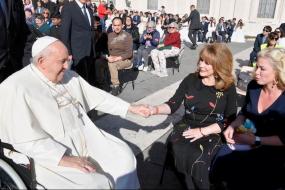 President General meeting the Pope