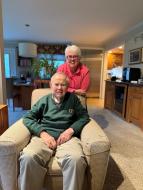 Kathryn West and father