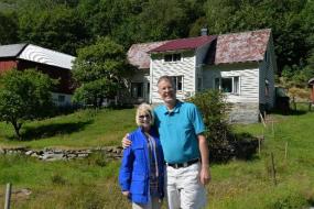 Visiting Lovick farm in Norway with John