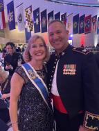 Mrs. Fritsch with JJ Wilson, USMC