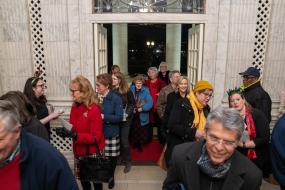 National Society welcomed more than 800 guests to the Holiday Open House