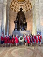 wreath laying at the George Washington Masonic National Memorial to honor our countries first President