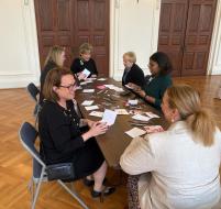 National Board of Management members made over one hundred valentines and donated gift cards for veterans at the Armed Forces Retirement Home in DC