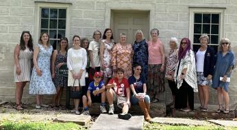 toured Honolulu’s historic Mission Houses with 27 Daughters and C.A.R. members 