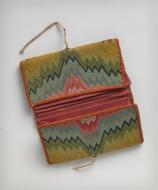 the colorful and amazingly well-preserved wallet that belonged to Continental Army soldier Christopher Ketley of Lancaster, Pennsylvania