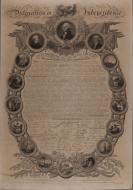 A highlight of the exhibit is the 1819 copy of the Declaration of Independence, engraved by John Binns of Philadelphia.