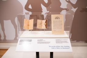 Drawing on letters, diaries, pamphlets, and broadsides, the exhibition captures a wide range of voices, from prominent figures like John Hancock to soldiers, women, farmers, and enslaved individuals