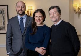 the filmmaking team of Ken Burns, Sarah Botstein, and David Schmidt behind the PBS Documentary, The American Revolution