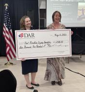  Wyoming DAR proudly presented a $6,500 donation from the State Regent’s Project toward the Heart Mountain Honor Wall
