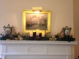 The mantel in the President General's office