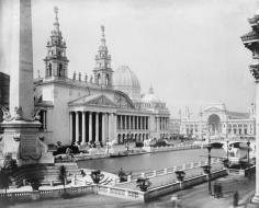 Palace of Mechanic Arts and lagoon at the World's Columbian Exposition, Chicago, Illinois, Library of Congress, 1892