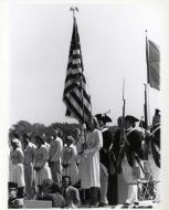 Scene from Yorktown Bicentennial marker dedication, 1981.