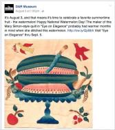 “Eye on Elegance” Facebook post for National Watermelon Day on August 3.