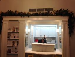The newly redesigned entryway